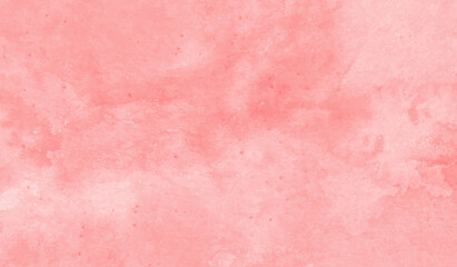 Red watercolor background soft texture. Pink ink and watercolor textures on white paper background. Dry and wet brush stroke effects.