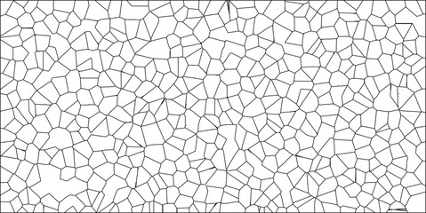 Abstract cellular or mosaic pattern in a black and white style suitable for backgrounds textures or creative graphic designs with repeating geometric structures