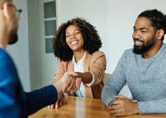 couple house property agent home real estate business buying investment apartment agreement deal...