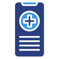 Fototapeta premium Telehealth App Icon Element For Design