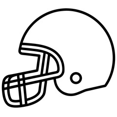Fototapeta premium Football-helmet-icon 