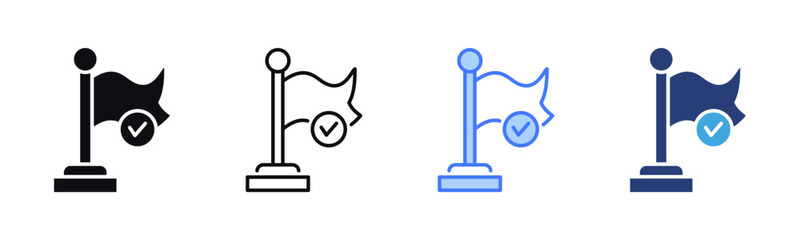 Milestone icon sheet multiple style collection