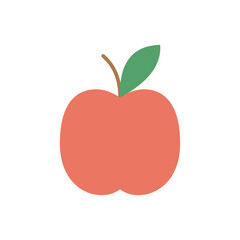 Vector illustration of a bag on a white background. School theme icon with flat style