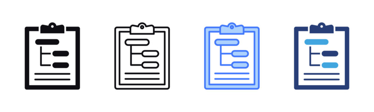 Subtask icon sheet multiple style collection