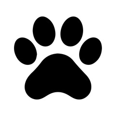 Dog paw silhouette
