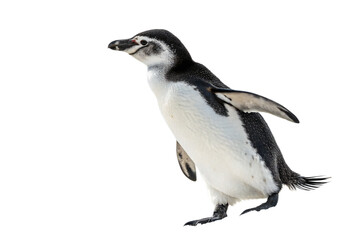 Obraz premium Adorable Humboldt Penguin Chick A Close-Up Photo of a Young Penguin