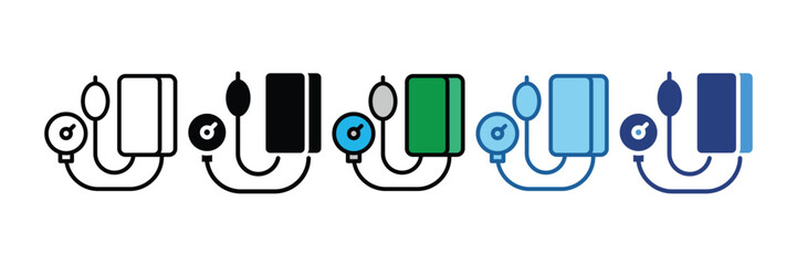 Blood Pressure Cuff  Icon Element For Design