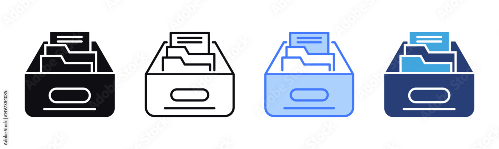 Poster Archive icon sheet multiple style collection