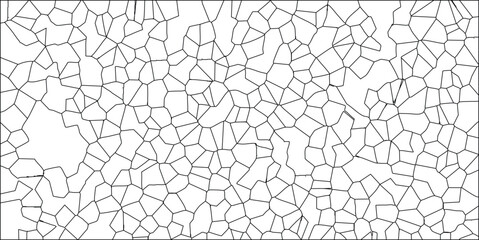 Abstract vector illustration of irregular cell shapes forming a unique pattern on a white background suitable for graphic design