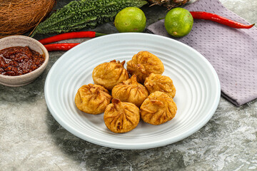 Tibetian cuisine - Momo stuffed dumplings