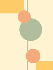 Modern minimalist abstract geometric art