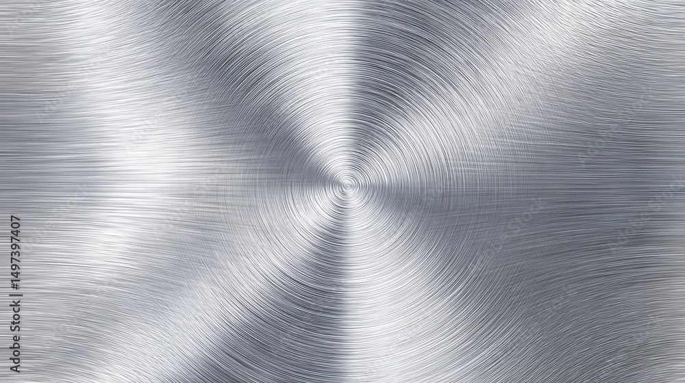 Poster A silver object with a circular shape