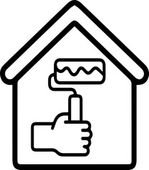 paint roller icon 