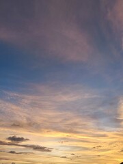 Vibrant Sunset Sky Over a Tranquil Sea