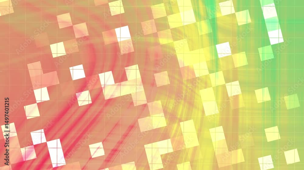 Aufkleber colorful gradient background with squares motion graphics animation