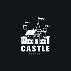 Fototapeta premium Castle sign template design.