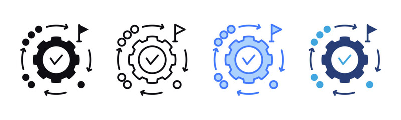 Phases icon sheet multiple style collection