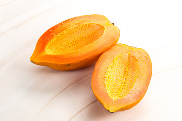 Ripe sweet tropical exotic papaya