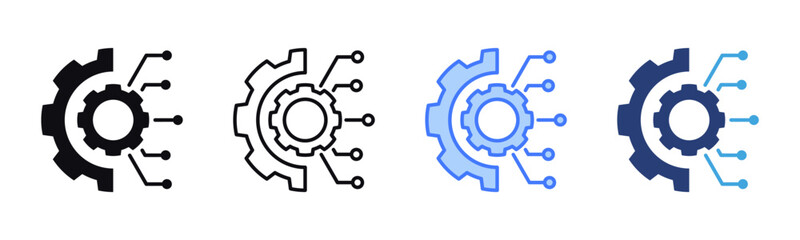 Engineering icon sheet multiple style collection