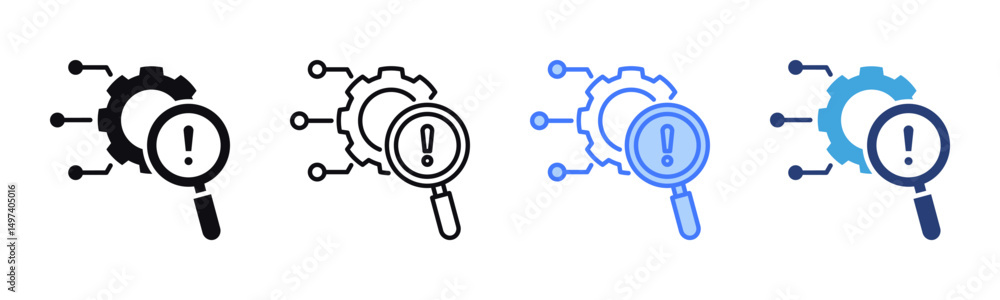 Poster Root Cause icon sheet multiple style collection