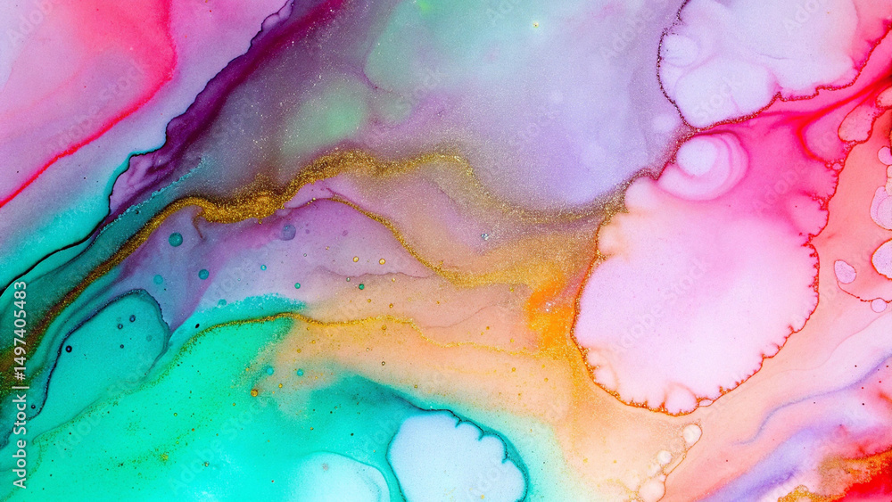 Poster abstract background gradient color