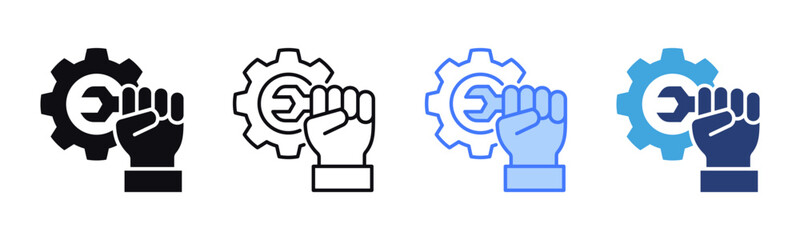 Technical Skills icon sheet multiple style collection