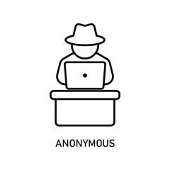 Icon a anonymous, isolated against a clean background.