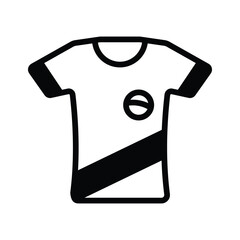 Ready to use glyph icon of brazilian tee shirt