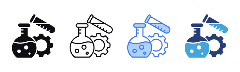 Experiment icon sheet multiple style collection