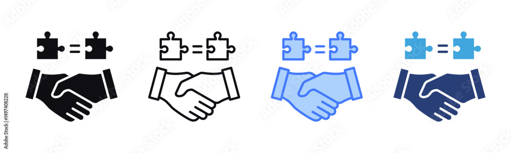 Poster Matching icon sheet multiple style collection
