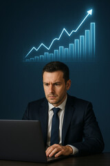 businessman with laptop