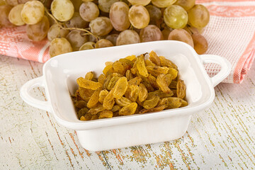 Sweet dry yellow honey raisin