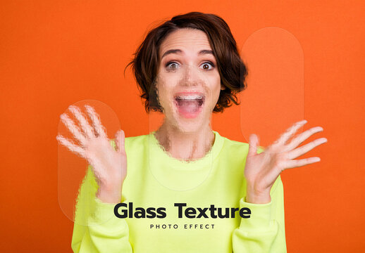 Glass Texture Photo Effect