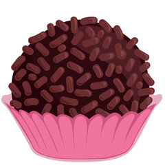 Brigadeiro com granulado