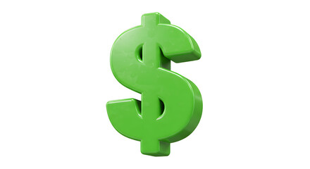 Obraz premium Green dollar symbol