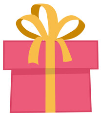 red gift box vector illustration