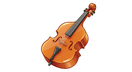 Fototapeta premium Cartoon Cello Illustration