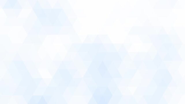 White and blue simple abstract triangle background, geometric animation