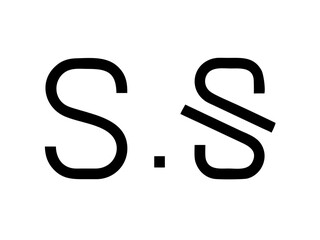Modern Minimalist Logo Design of "SR" .Clean, bold, and contemporary logo featuring the initials "SR".