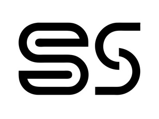 Modern Minimalist Logo Design of "SR" .Clean, bold, and contemporary logo featuring the initials "SR".
