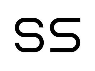 Modern Minimalist Logo Design of "SR" .Clean, bold, and contemporary logo featuring the initials "SR".