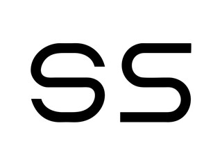 Modern Minimalist Logo Design of "SR" .Clean, bold, and contemporary logo featuring the initials "SR".
