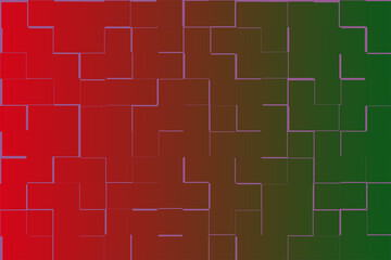 Abstract Geometric Gradient Red to Green