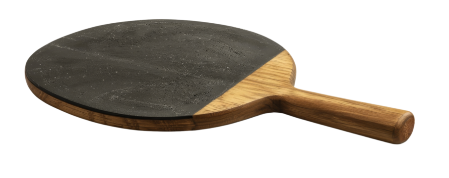 Wooden and Slate Ping Pong Paddle, Isolated on Transparent Background, Table Tennis, Sport Equipment, Game, Ping pong, Paddle, Sports