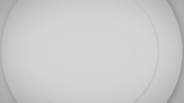Gray simple abstract pulsating circles background, geometric animation