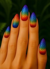 colourful, trendy nail art designs for a stunning manicure