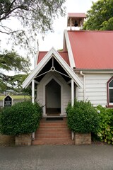 Entrance of Chapel of the Good Shepherd in Soft Light