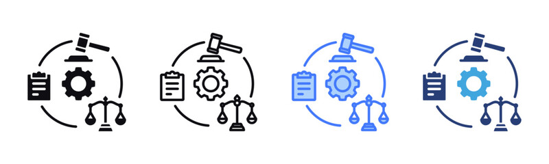 Case Management icon sheet multiple style collection