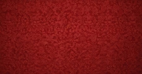 Intricate red damask wallpaper, luxurious texture , decor, motif, geometric