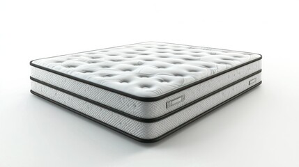 Mattress store isolated on white background